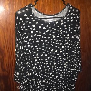 Lularoe- Black Polka Dot